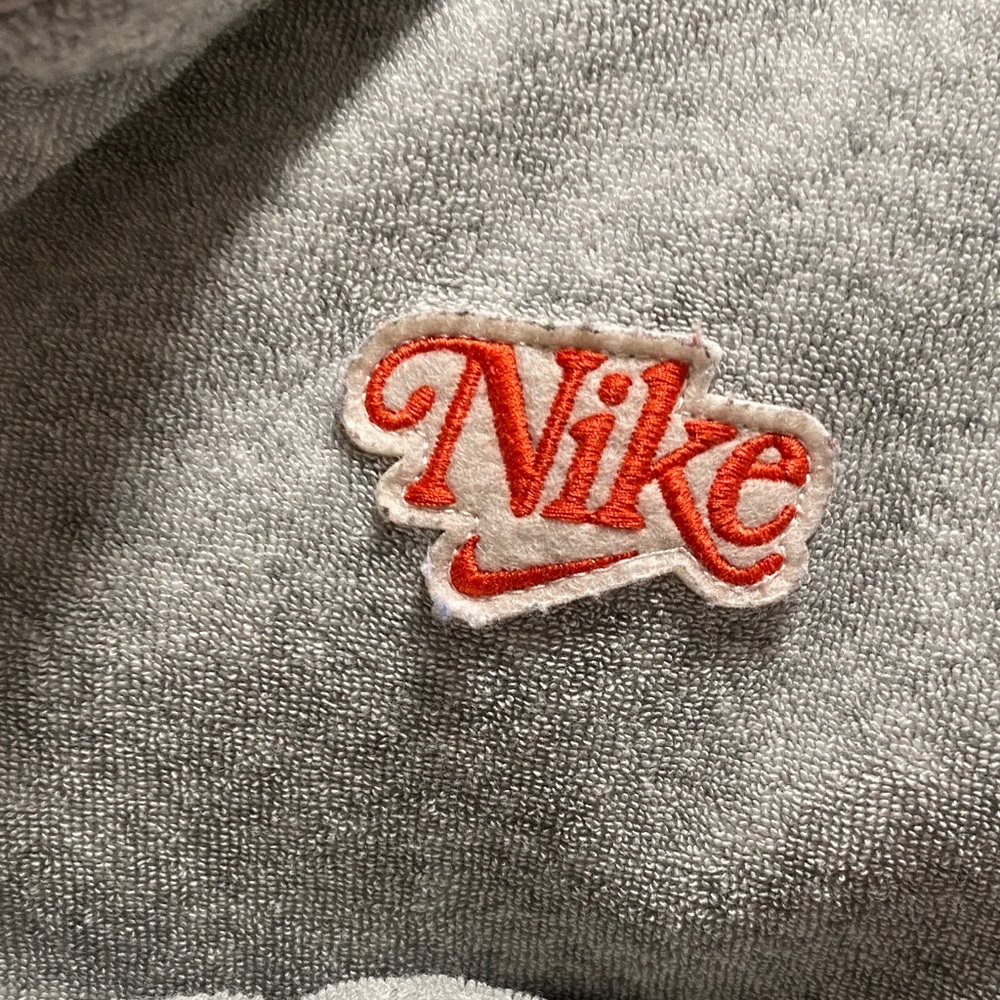 Y2K Vintage Nike Women Light Gray Zipper Jacket Jogger Set - Picture 1 of 10